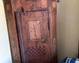 Antique French had painted armiore