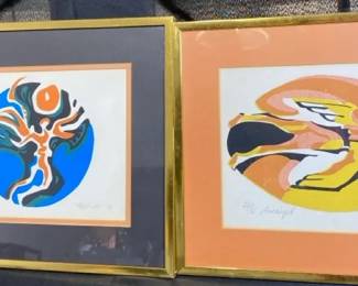 Framed And Matted Artwork Signed And Numbered Archangel Icarus