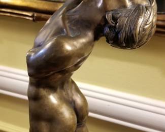 Artist Thomas Schomberg bronze male nude