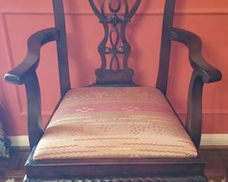 19thc English Set of 14 (Pair armchairs)