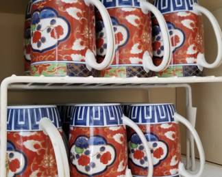 Imari style mugs