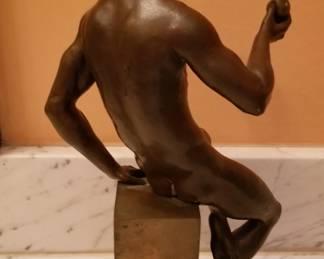 Artist Gary Choate bronze male nude