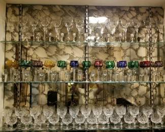 Csech & Waterford Lismore assorted crystal