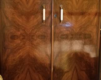 English Art Deco wardrobe