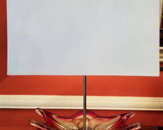 Hand blown custom Murano lamp