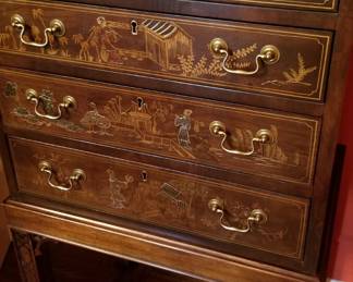 Detail: Henredon chest on stand