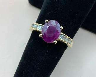 Ruby  Diamond Ring