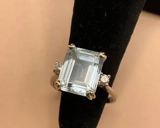 Topaz Ring With Diamond Accents