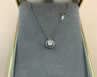 Solitaire Diamond 14K Necklace