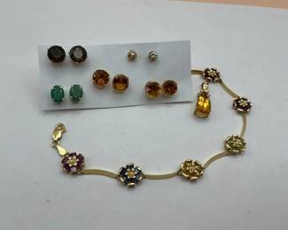 14k With Gemstones
