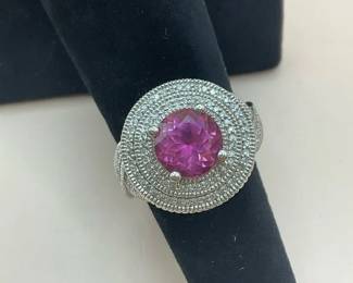Pink Topaz Ring