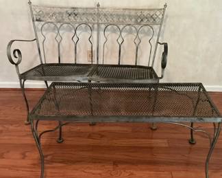 Taj Mahal pattern wrought Iron Patio Set