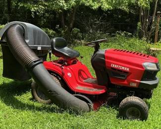 Red Craftsman Riding Lawn Mower