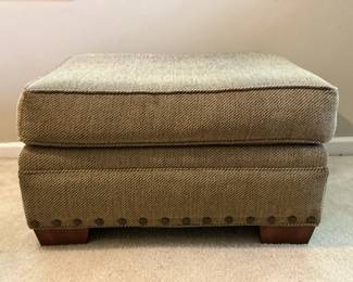 Tweed Fabric Ottoman