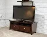 Wood TV Stand, TV, Decor, Pottery