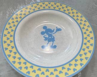 Disney Mickey Mouse Silhouette Stoneware Salad Plate