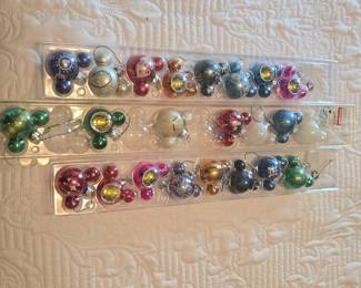 Disney Mickey Mouse Icon Glass Ornament Set