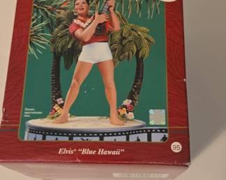 Elvis Presley 'Blue Hawaii' Carlton Cards Heirloom Collection Musical Ornament