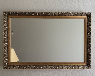 Vintage Ornate Gold Gilt Hollywood Regency Wall Mirror