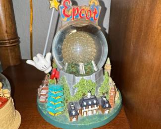 Disney EPCOT Spaceship Earth Mickey Wand Snow Globe