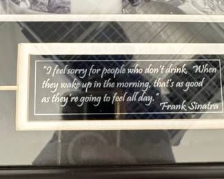 Framed Frank Sinatra and Dean Martin Quote Print