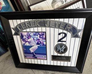 Derek Jeter Framed Autographed Photo Collage