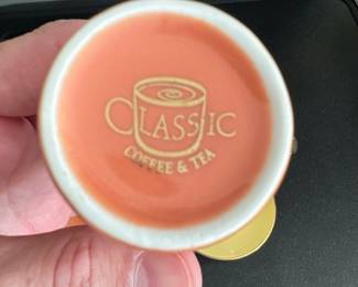 Classic Coffee & Tea Pastel Espresso Cup and Saucer Set