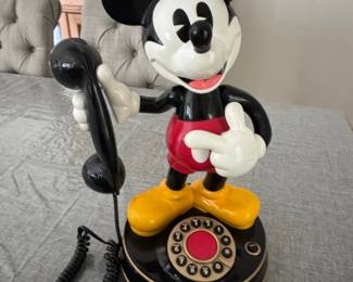 Vintage 1997 Mickey Mouse Animated Talking Telephone by Telemania