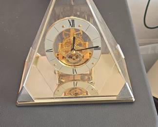 Vintage Seiko Pyramid Skeleton Mantel Clock
