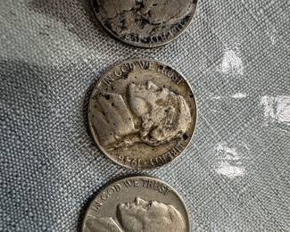 US Jefferson 'War Nickel' Collection (1942, 1943, 1946)