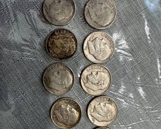 1946-1964 Roosevelt Silver Dimes (16 Coins)