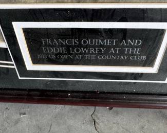 1913 U.S. Open Francis Ouimet and Eddie Lowery Framed Print