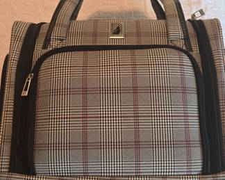 London Fog Plaid Underseat Carry-On Luggage