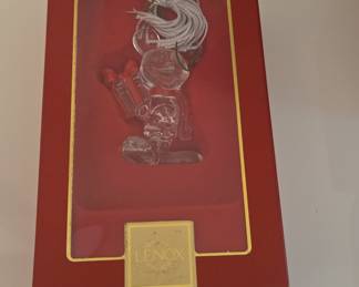 Lenox "Mickey's Christmas Gift" Crystal Ornament