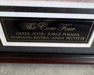 New York Yankees 'Core Four' Framed Photo with Facsimile Signatures