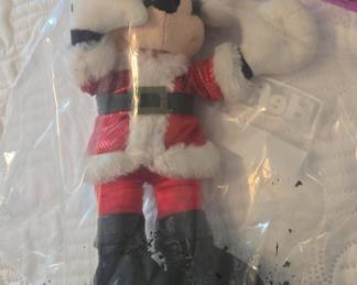 Disney Santa Mickey Mouse Plush