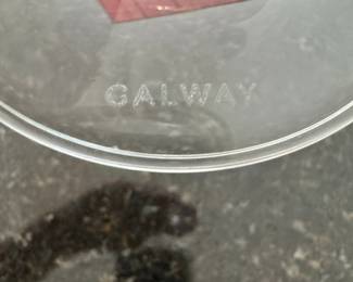 Galway Crystal Ribbed Wine Glass