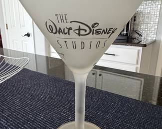 The Walt Disney Studios Frosted Martini Glass