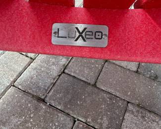 Luxeo HDPE Adirondack Chairs with Ottomans