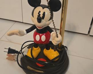Vintage Mickey Mouse Talking Lamp