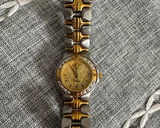 Vintage Two-Tone Mickey Mouse Quartz Watch