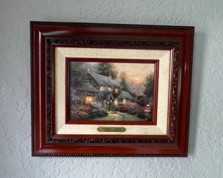 Thomas Kinkade "Julianne's Cottage" Framed Print