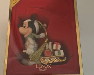 Lenox Disney Mickey Mouse "Mickey's Sledding Adventure" Ornament (2nd in Series)