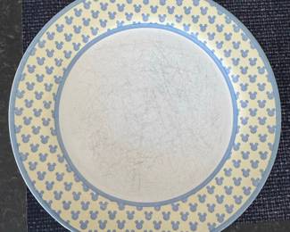 Disney Parks Mickey Mouse Icon Pattern Stoneware Plate