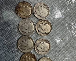 1946-1964 Roosevelt Silver Dimes (16 Coins)