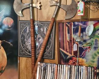 Fantasy Long Handled Hatchets