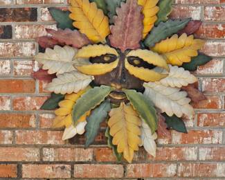 Folk Art Outdoor Wall Mask