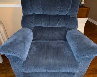 Lane Furniture Blue Fabric Recliner