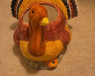 Vintage Ceramic Turkey Tureen or Planter