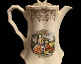 Vintage Porcelain Creamer Pitcher Courting Couple
